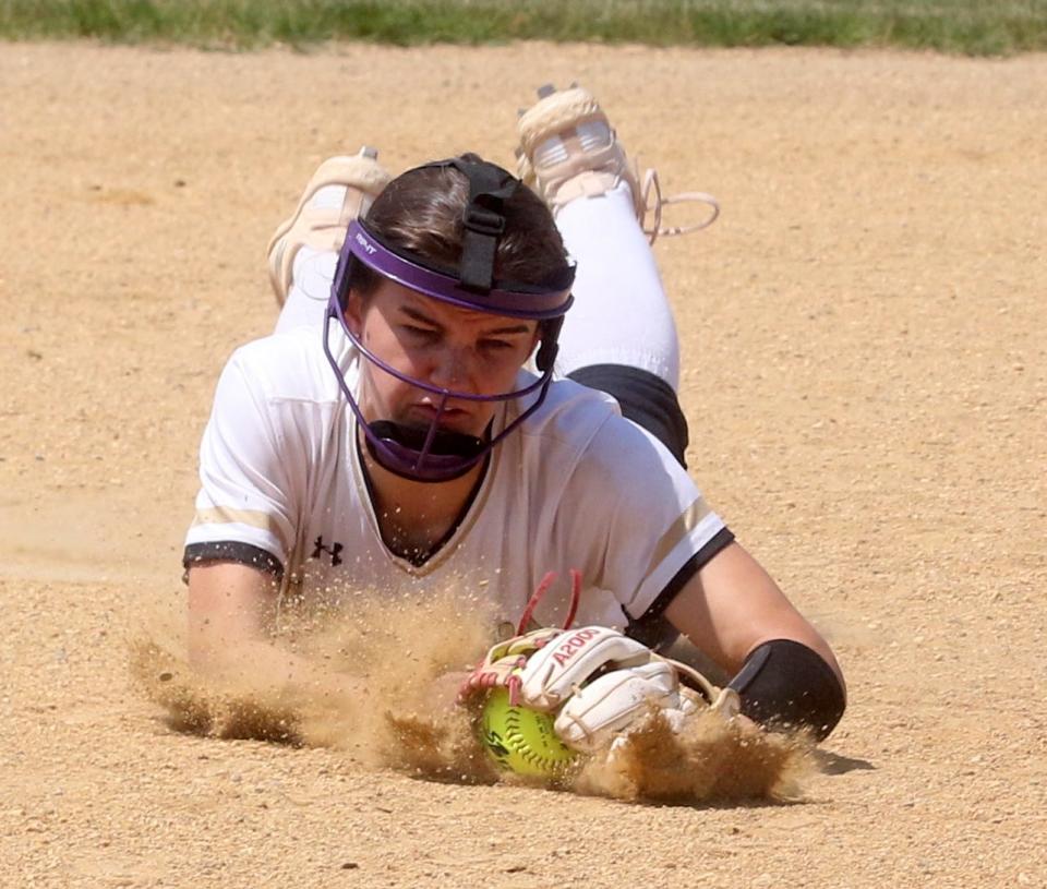 Corning was a 6-4 winner over Elmira in the Section 4 Class AA softball championship game May 27, 2023 at the Holding Point Recreation Complex in Horseheads.