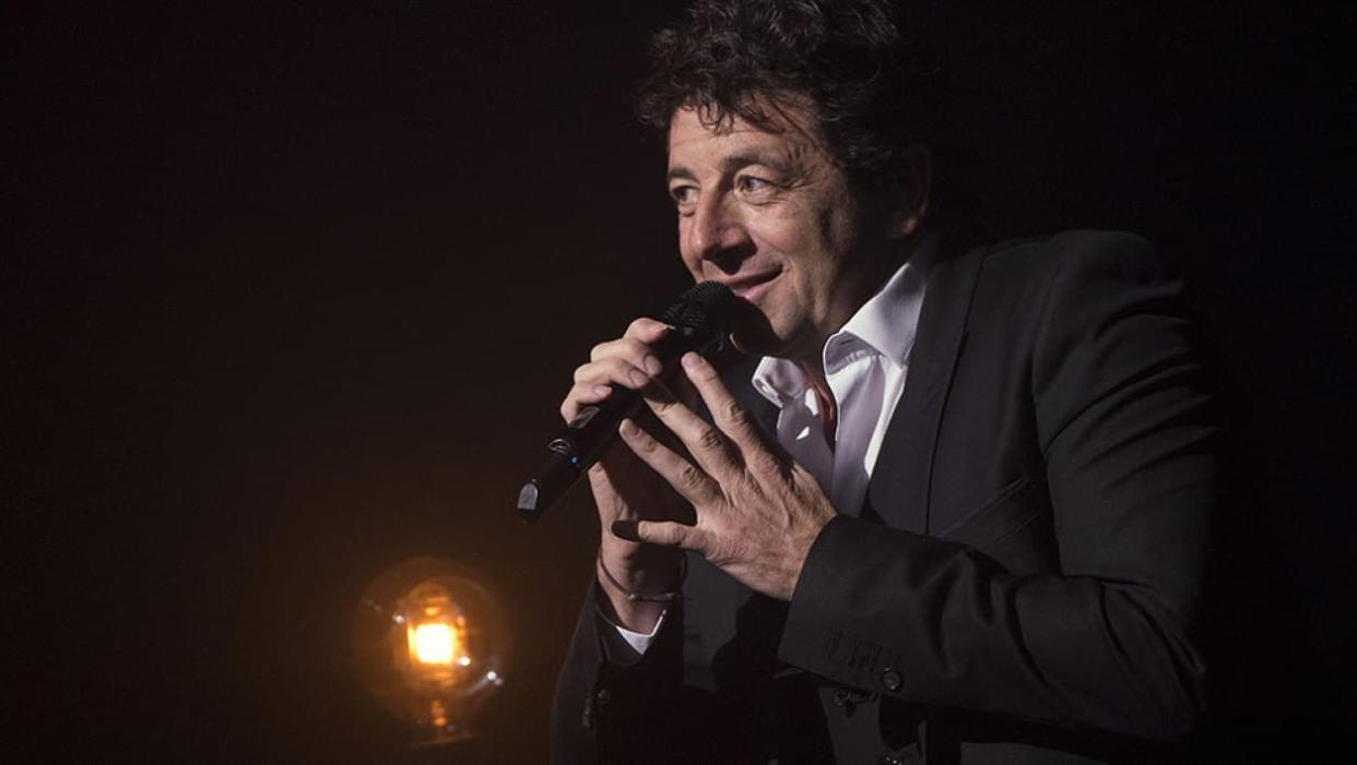 Patrick Bruel le 28 mars 2018 au théâtre Mogador.  - Miguel Medina - AFP