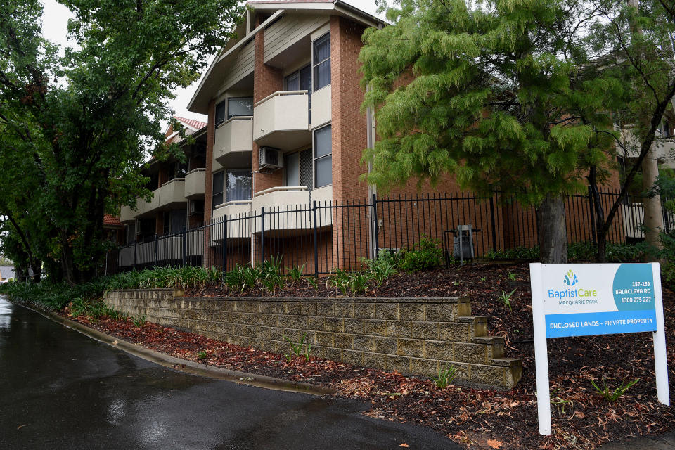 Six residents from BaptistCare Dorothy Henderson Lodge Aged Care Centre in Sydney died after testing positive for COVID-19. Source: AAP