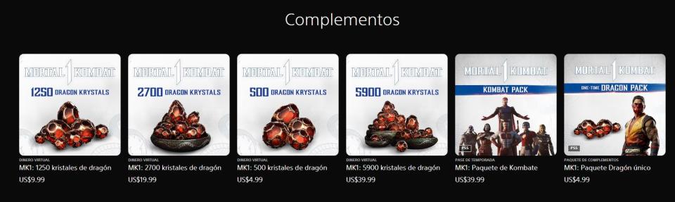 Los micropagos de Mortal Kombat 1