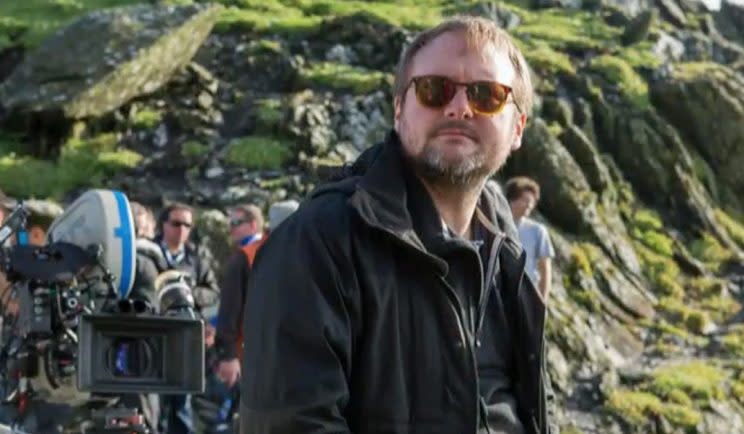 Rian Johnson directing Star Wars: The Last Jedi - Credit: Lucasfilm