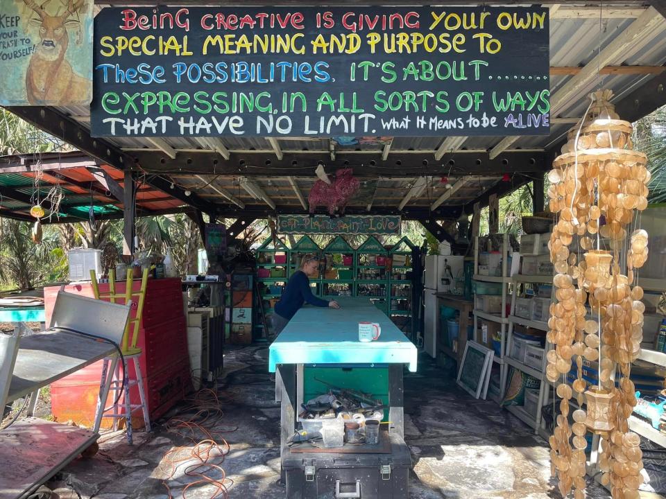 Max Trainer's Tiny House Art Village in Titusville celebrates the intersection of sustainable living and artistic expression. There will be an open house on Saturday, April 13 from 3 to 7 p.m. Visit inthedoghouseartstudio.com.