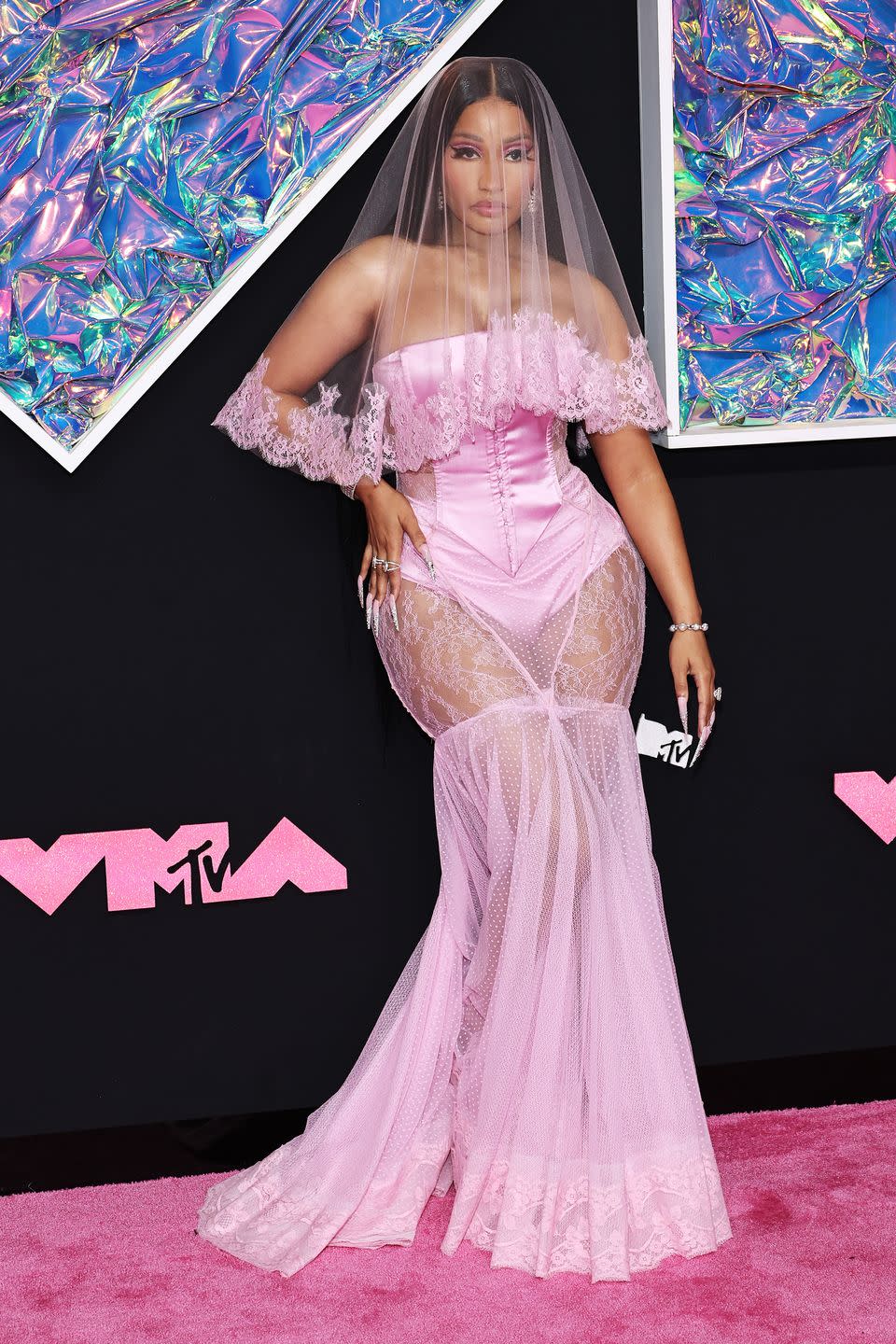 newark, new jersey september 12 nicki minaj attends the 2023 mtv video music awards at the prudential center on september 12, 2023 in newark, new jersey photo by jamie mccarthywireimage