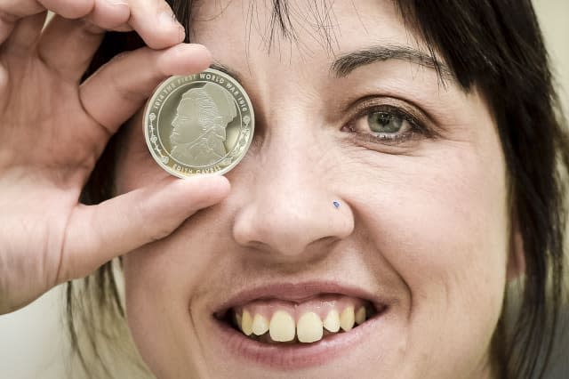 Edith Cavell &Acirc;&pound;5 coin