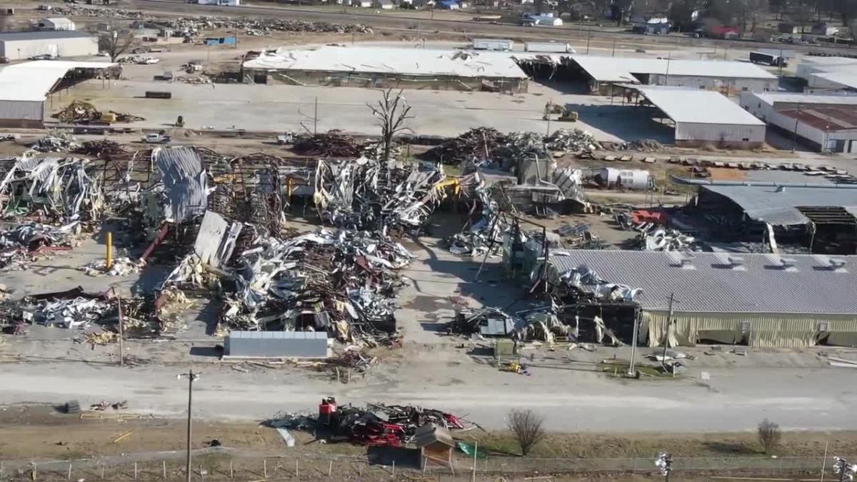 Tornado Damage in Trumann, Arkansas, Surveyed From the Air Yahoo Sport