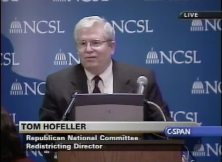 North Carolina Republicans are feuding over files belonging to Thomas Hofeller, a Republican redistricting expert who died in 2018. (Photo: CSPAN)