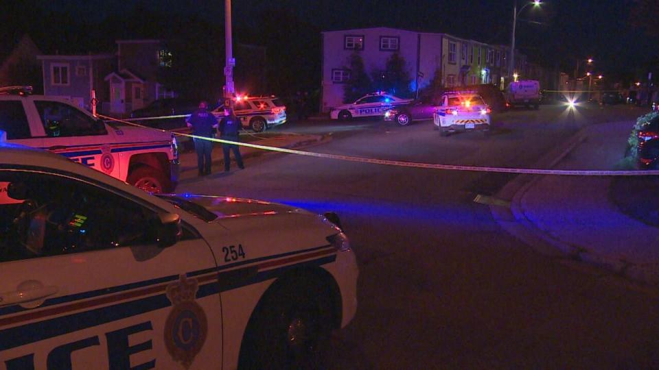Police have an area near Carter's Hill in St. John's cordoned off. 