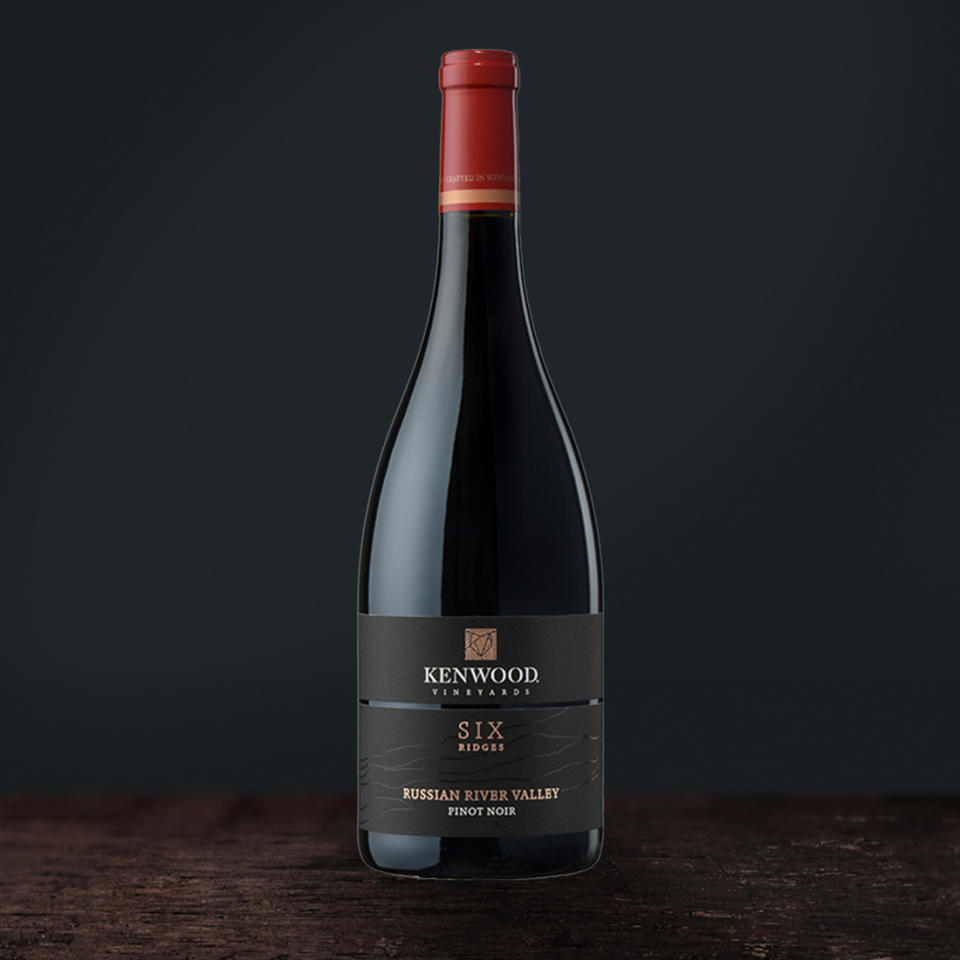 <p>You can't go wrong with a classic Pinot Noir, and Kenwood's Six Ridges from the Russian River Valley doesn't disappoint. Aged for nine months in French Oak barrels, this smooth wine smacks of red fruits like cherry and raspberry, with notes of light oak and a strong, slightly acidic finish. </p> <p><strong>Buy It!</strong> Kenwood Six Ridges Pinot Noir, $30; <a href="https://kenwoodvineyards.com/wines/six-ridges-series/six-ridges-pinot-noir-2018" rel="nofollow noopener" target="_blank" data-ylk="slk:kenwoodvineyards.com;elm:context_link;itc:0;sec:content-canvas" class="link ">kenwoodvineyards.com</a></p>