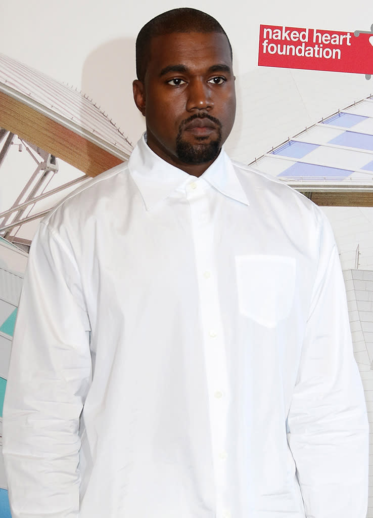 Kanye West at the “The Art of Giving” Love Ball Naked Heart Foundation in Paris in 2016. (Photo: Pierre Suu/Getty Images)