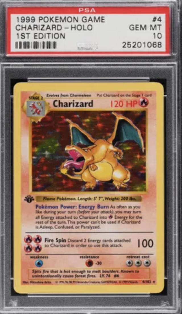 Rare Pokémon Charizard card sells for $336,000