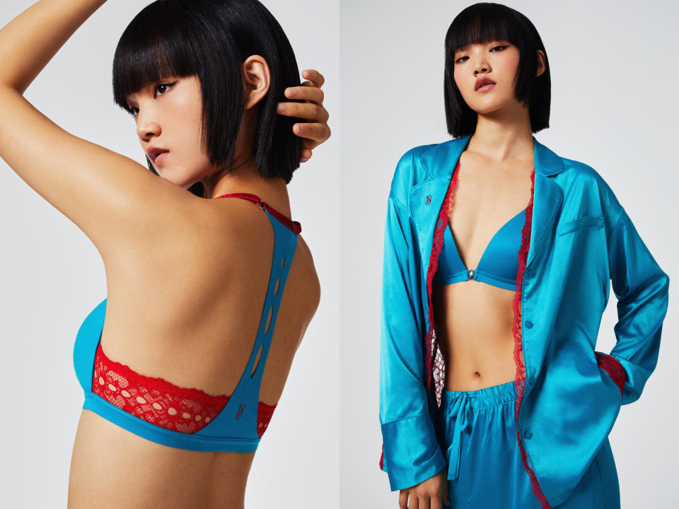 Looks from Victoria's Secret's collaboration with Chinese designer brand Rui-Built.