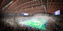 <p>Design rendering of the Olympic Gymnastic Centre (Photo courtesy of Tokyo 2020) </p>