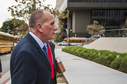 British rescue diver Vernon Unsworth, arrives at US District Court on December 3, 2019 in Los Angeles, California