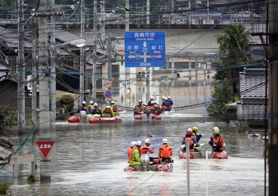 Deadly torrential rains batter Japan