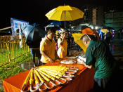 RP set up a booth to sell party merchandise. (Yahoo! photo/Alvin Ho)