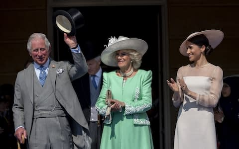 The Prince of Wales acknowledges applause from guests - Credit: Mark Cuthbert