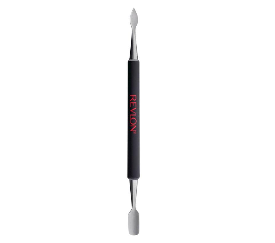 <a href="https://www.target.com/p/revlon-174-stainless-steel-cuticle-pusher-multi-tool/-/A-51122791" rel="nofollow">Revlon Expert Nail Groomer</a>, $5.49