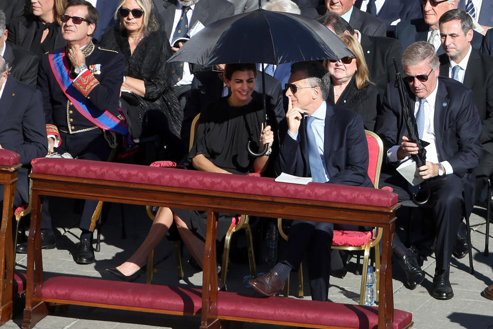 Pope Francis leads a Canonization Ceremony