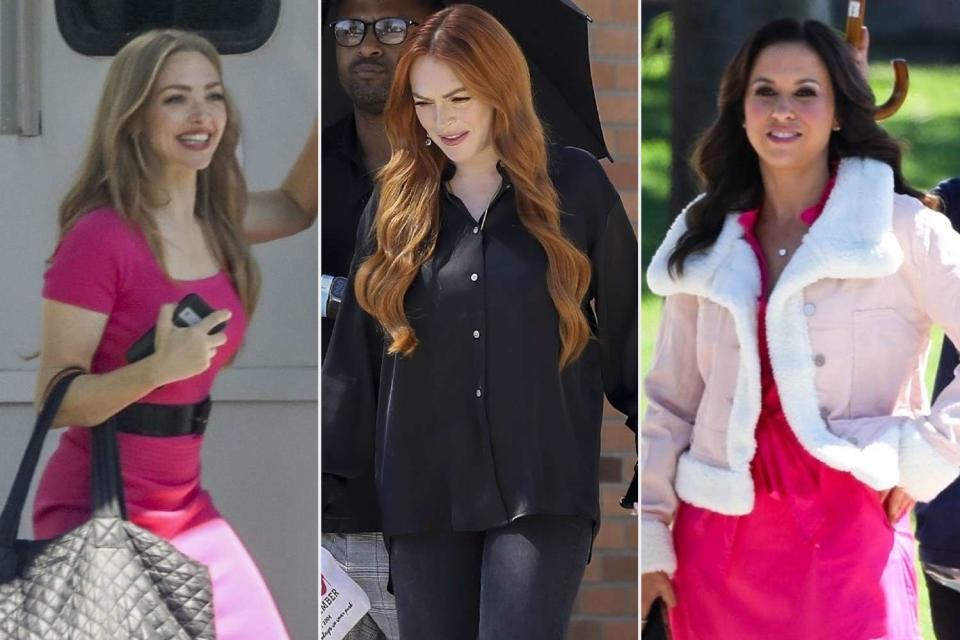 <p>BACKGRIDMean Girls</p> Amanda Seyfried, Lindsay Lohan and Lacey Chabert