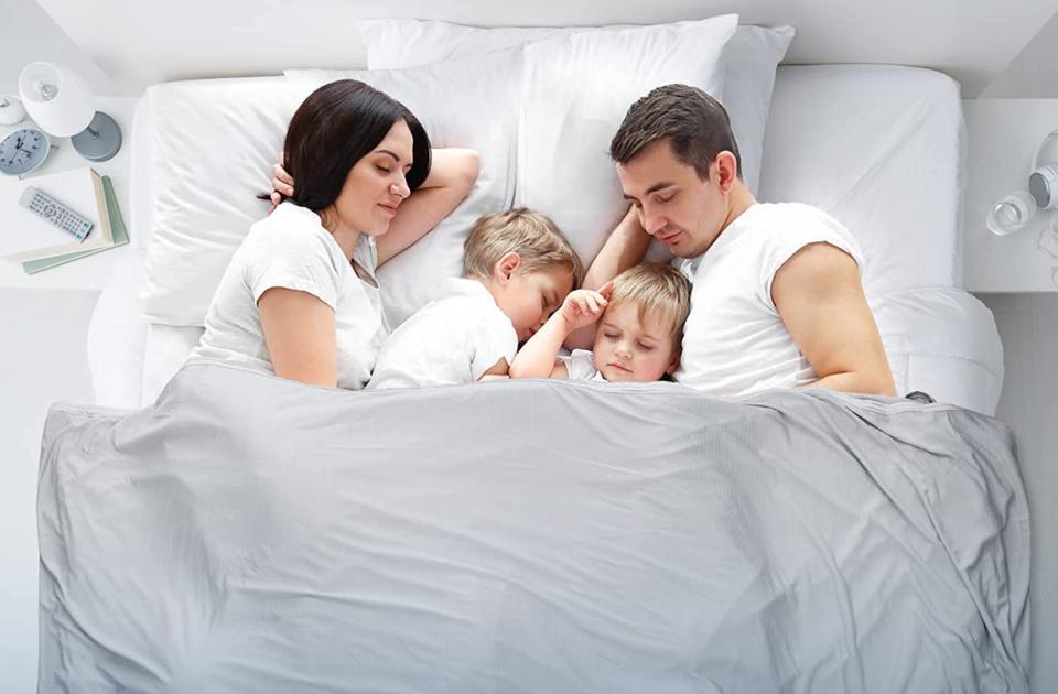 The Baiseman Cooling Blanket is large enough for the whole family to enjoy.