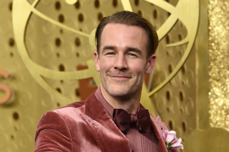 James Van Der Beek attends the Primetime Emmy Awards in 2019. File Photo by Christine Chew/UPI