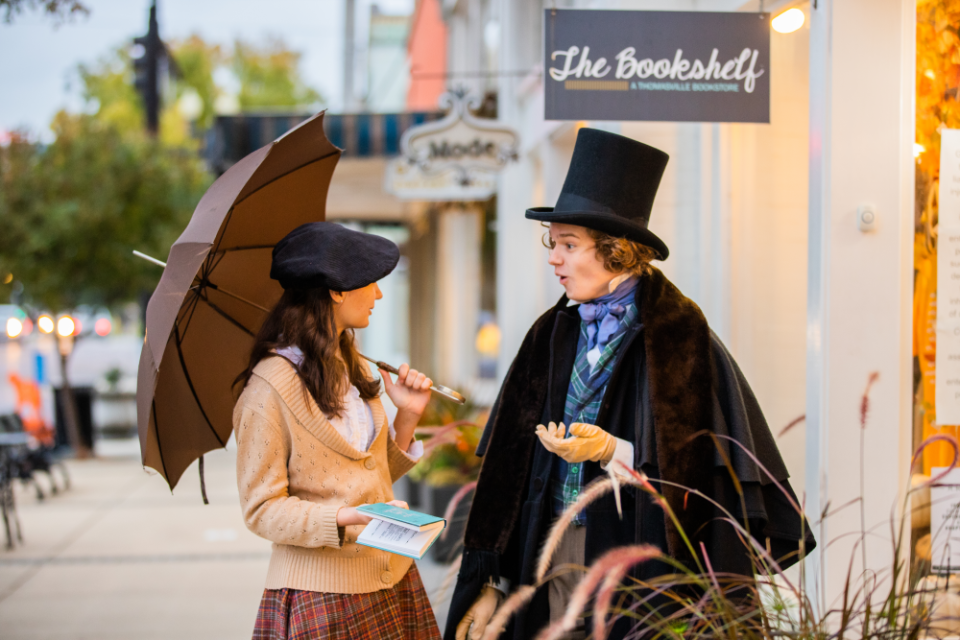 FILE - Guests at Victorian Christmas in Thomasville don their finest throwback threads. Thomasville was among the Georgia cities Southern Living recommended for a classic southern Christmas.