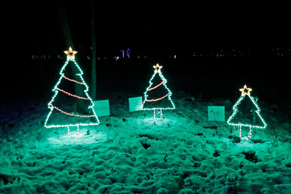 The Fox Cities Festival of Lights Saturday, December 7, 2019, at the Darboy Community Park in Darboy, Wis. Dan Powers/USA TODAY NETWORK-Wisconsin