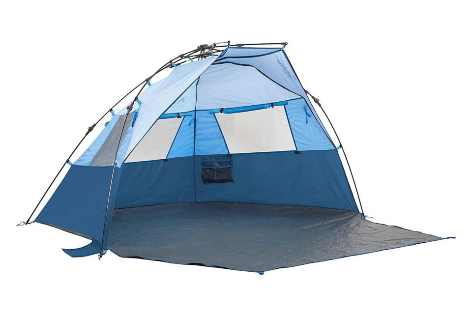 blue camping tent