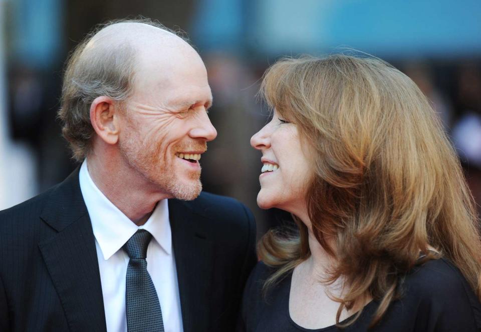 Cheryl Howard and Ron Howard attend the "Rush" world premiere at The Odeon Leicester Square on September 2, 2013 in London, England