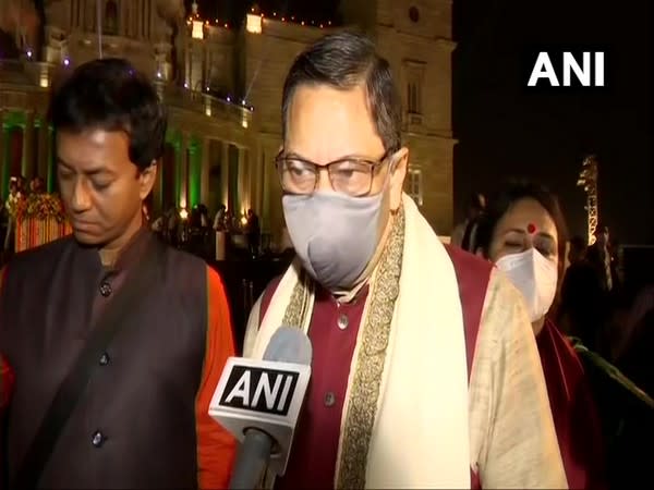 Netaji Subhas Chandra Bose's grandnephew and BJP leader CK Bose talking to ANI in Kolkata on Saturday. (Photo/ANI)