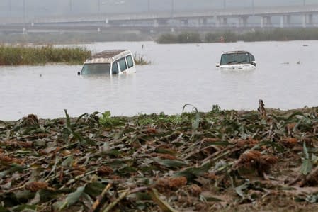 Aftermath of Typhoon Hagibis in Nagano Prefecture