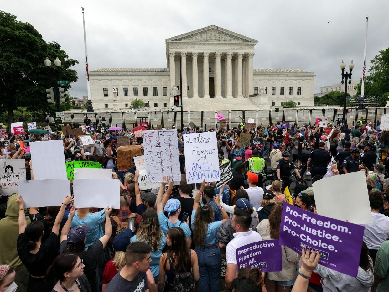 Abortion protest Supreme Court