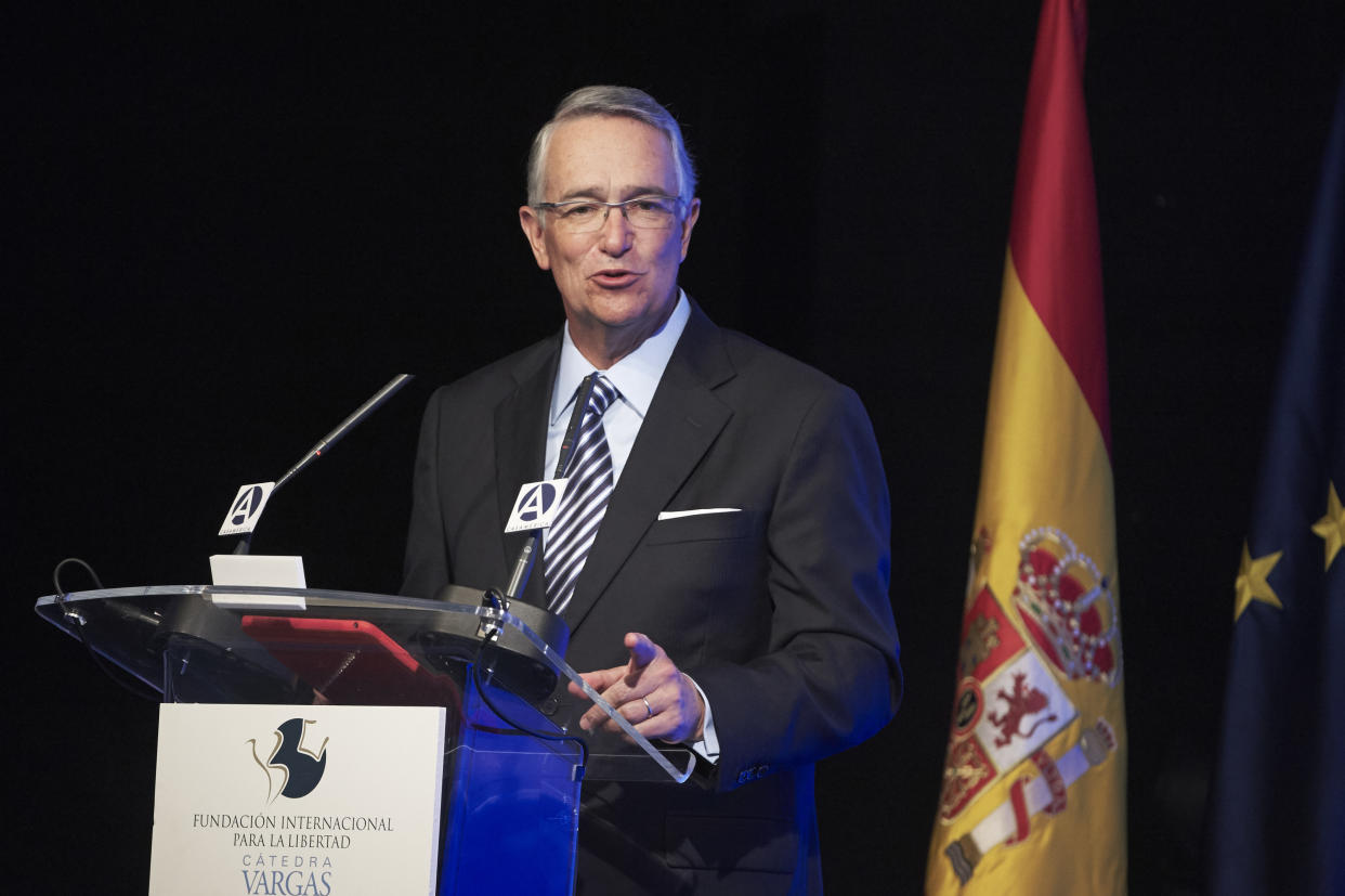 Salinas Pliego durante un seminario en marzo de 2019 en Madrid, España. (Carlos R. Alvarez/WireImage)