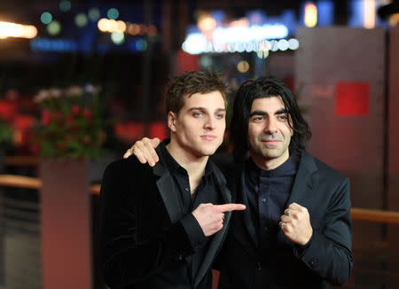 Director, screenwrite and producer Fatih Akin and actor Jonas Dassler arrive for the screening of the movie Der Goldene Handschuh (The Golden Glove) at the 69th Berlinale International Film Festival in Berlin, Germany, February 9, 2019. REUTERS/Annegret Hilse
