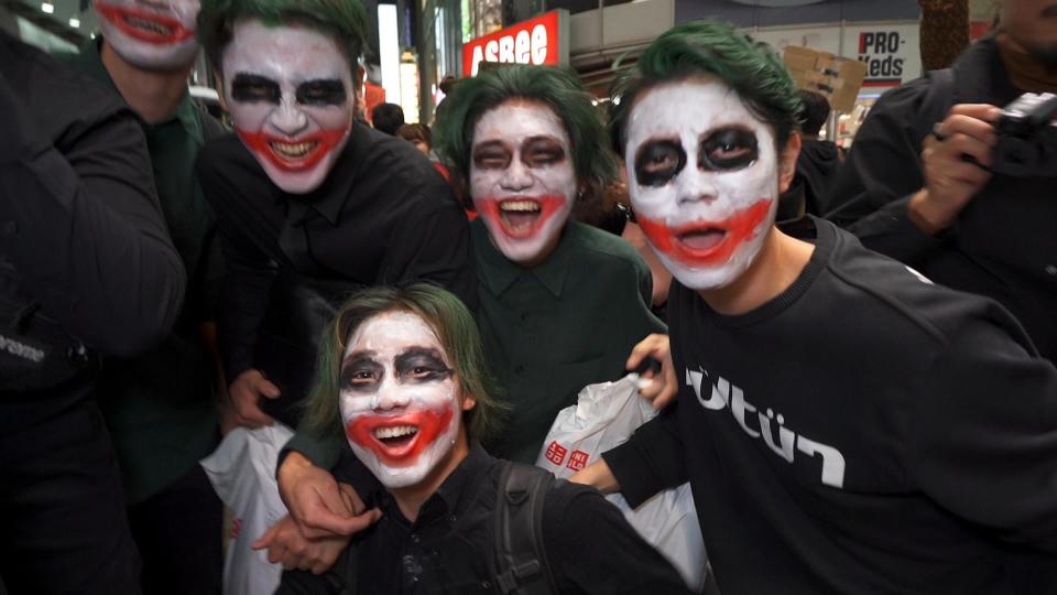 Revelers celebrate Halloween in Shibuya in 2019. / Credit: CBS News/Randy Schmidt