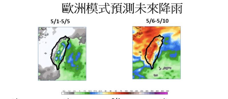 ▲賈新興指出，梅雨季第一波鋒面將在下週日（5/7）抵達，當天白天鋒面影響，預估全台都會有降雨出現。（圖／賈新興YT）