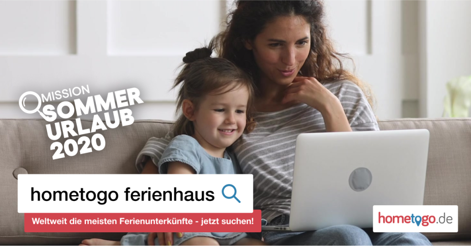 Raus aus dem Alltag, rein ins Ferienhaus: Die „Mission  Sommerurlaub 2020” hat begonnen. (Bild: HomeToGo)