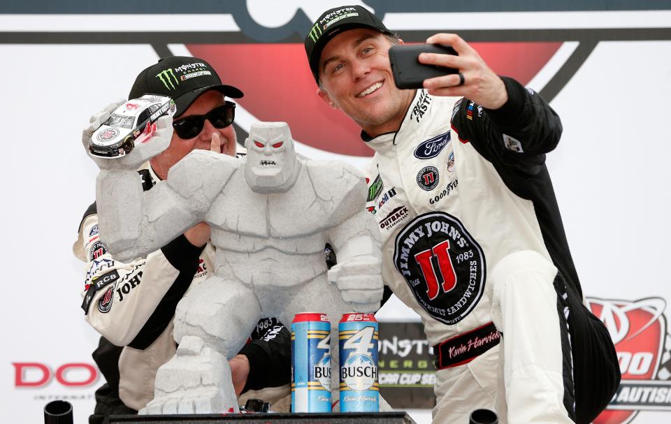 Kevin Harvick at Dover International Speedway in 2018.