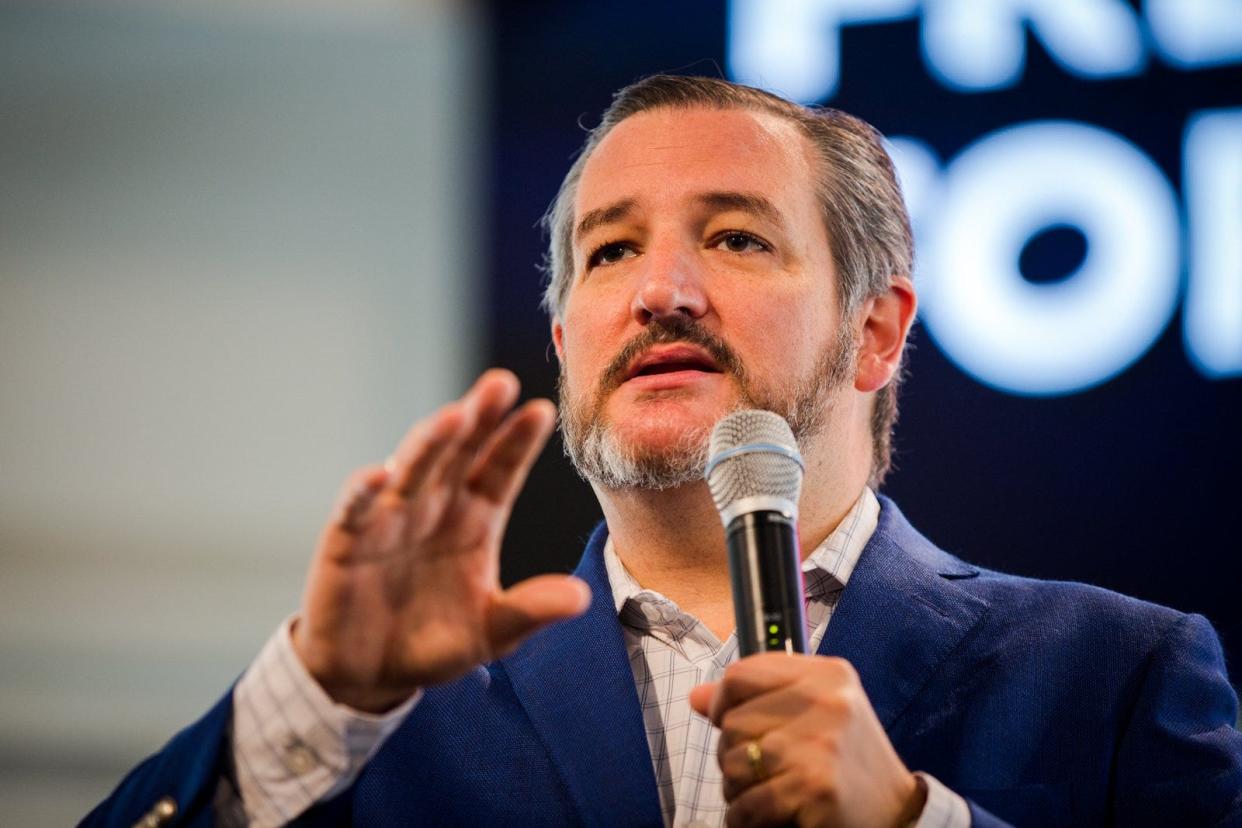 U.S. Sen. Ted Cruz hosts a podcast, "Verdict with Ted Cruz," which is under scrutiny by a Capitol Hill watchdog group.