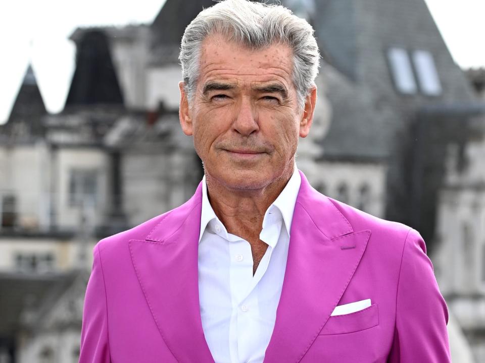 Pierce Brosnan attends the "Black Adam" photocall at The Corinthia Hotel on October 17, 2022 in London, England.