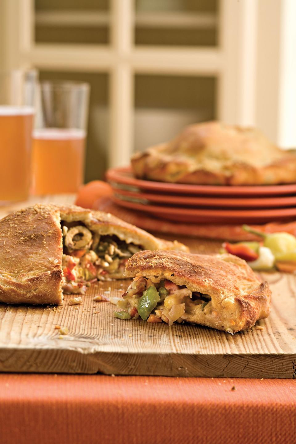 Muffuletta Calzones