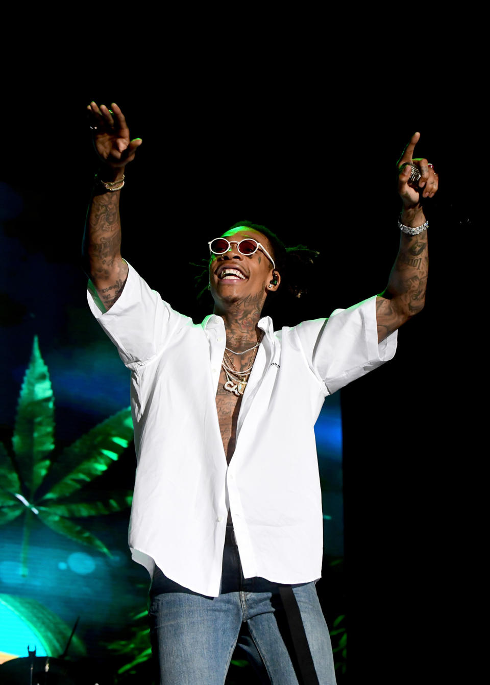 <p>Wiz Khalifa performs on Ambassador Stage during day 2 of the 2017 Life Is Beautiful Festival on September 23, 2017 in Las Vegas, Nevada.<br>(Photo by FilmMagic/FilmMagic) </p>