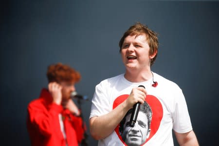 FILE PHOTO: Scottish singer Lewis Capaldi performs on the Other Stage during Glastonbury Festival in Somerset