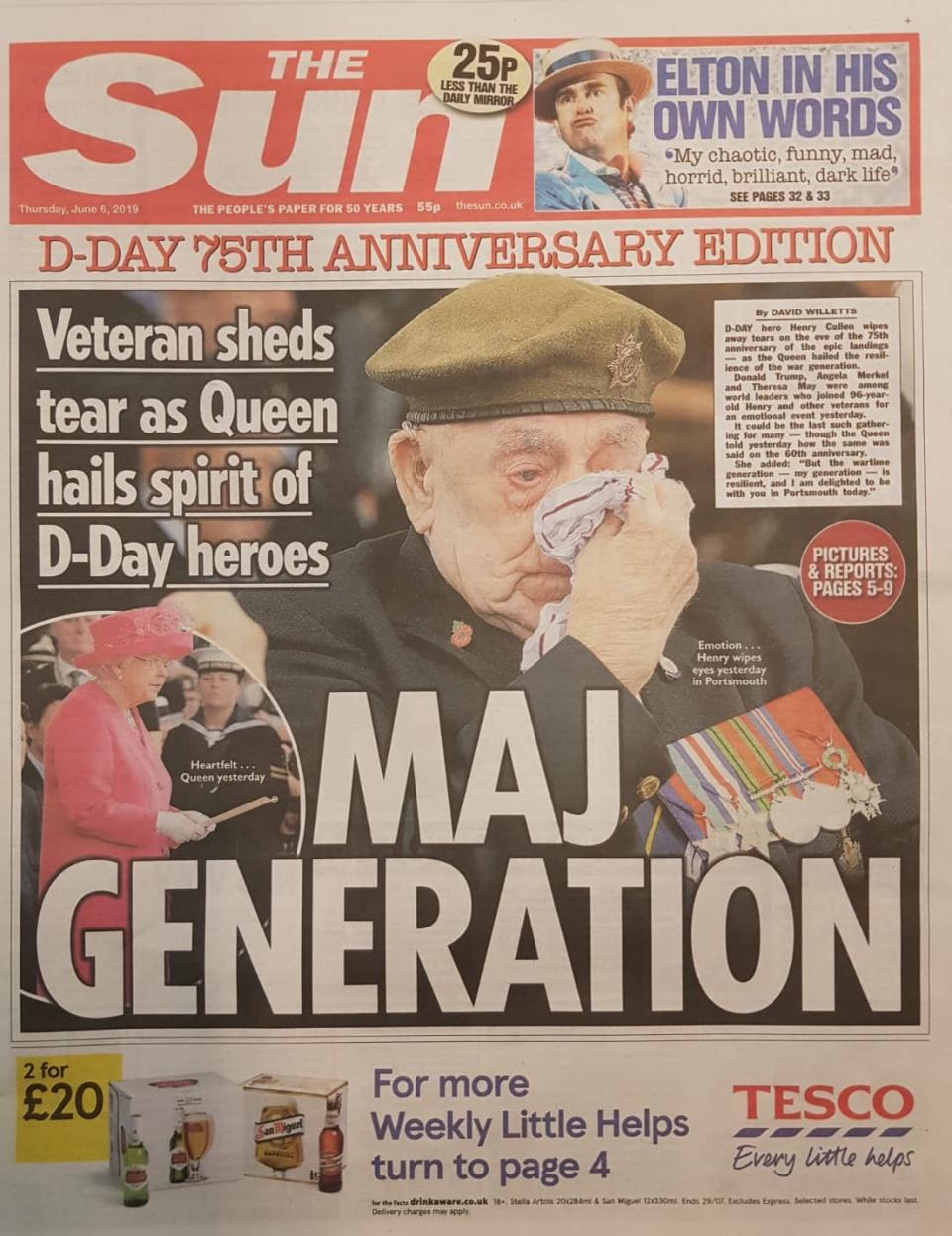 D-Day 75th anniversary: Newspaper reaction