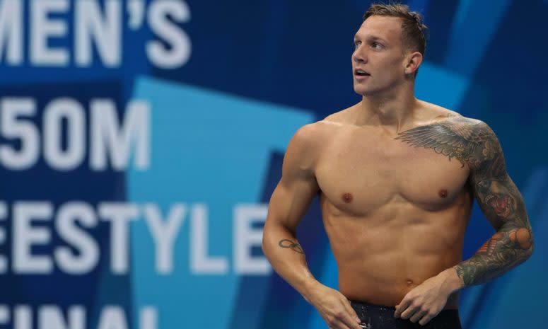 Caeleb Dressel at the Summer Olympics in Tokyo.