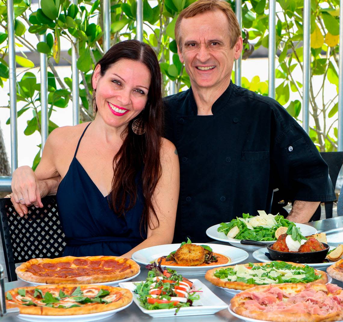 Anita and Klime Kovaceski, owners of Crust in Miami.