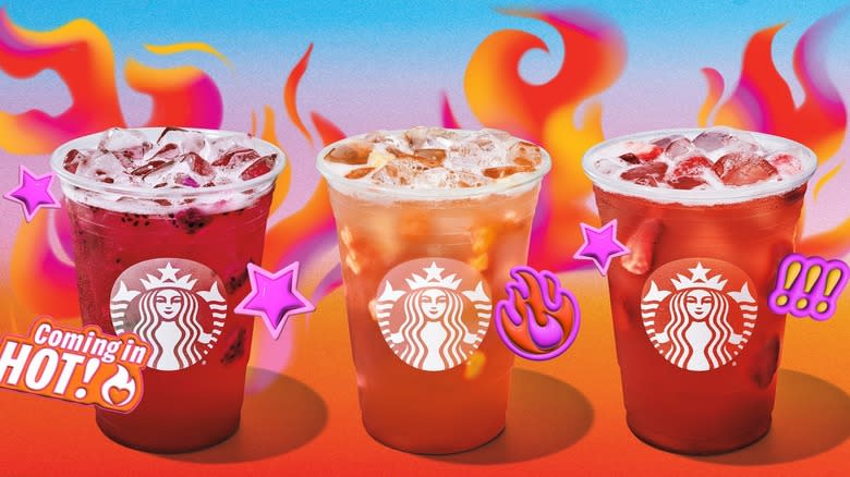 three spicy refreshers drinks