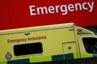 An ambulance waits outside the emergency department at St Thomas' Hospital in central London, Britain May 12, 2017. REUTERS/Stefan Wermuth