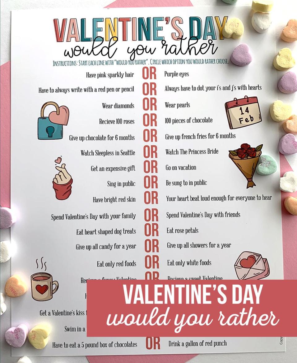 valentines day games adults valentines day would you rather