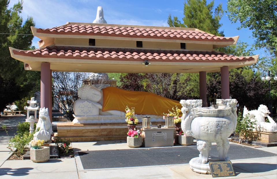 The Buddhist Meditation Center near the city of Adelanto is a must-stop if you're like John and just passed by most times.